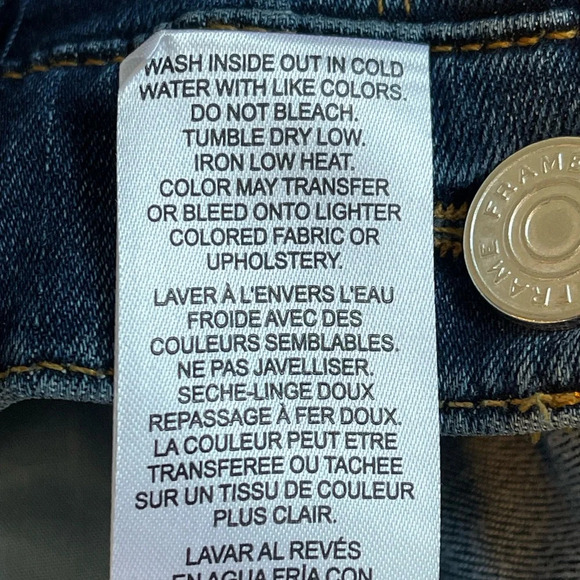 FRAME Le Palazzo High Rise Wide Leg Jeans In Orlena Size 33 - Picture 11 of 14